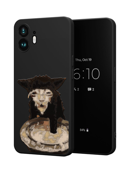 Силиконовый чехол Mcover для Nothing Phone 2 (Насинг Фон 2), a kitten ...