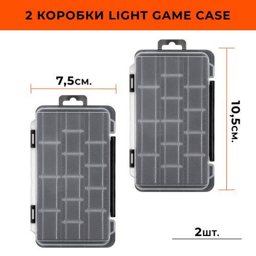 Рыболовные коробки FOFI LIGHT GAME Case J 17,5x10,5x1,8см. 2шт. /для ...