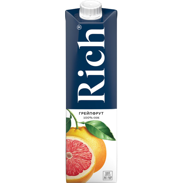 Сок RICH Грейпфрутовый 1L - купить с доставкой по выгодным ценам в ...