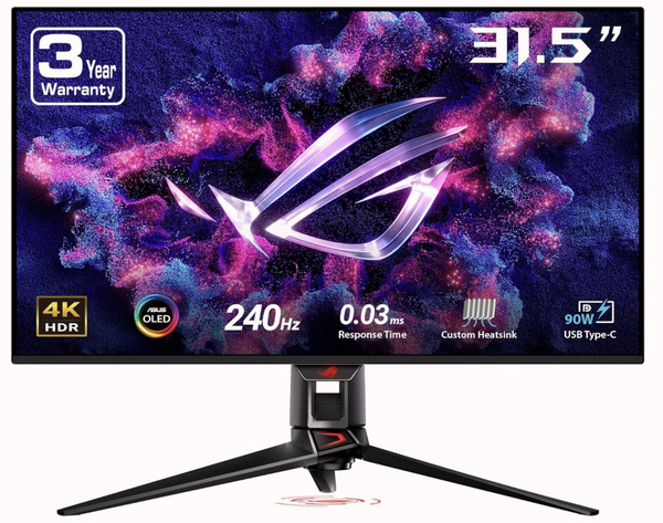 Монитор ASUS 32" 4К ROG SWIFT OLED PG32UCDM (2024), 3840x2160, 240 Гц ...