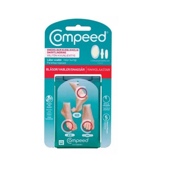 Пластырь "Compeed" MIX /Компид микс от влажных мозолей на ногах ...