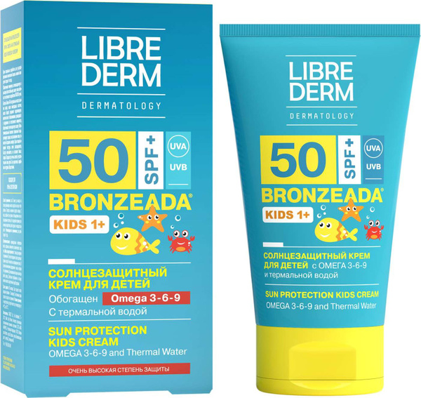 Librederm / Либридерм Bronzeada Kids 1+ Детский крем солнцезащитный SPF ...