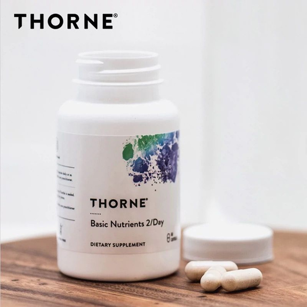 Thorne Research, Мультинутриентные витамины 60 капсул VB6 Никотинамид ...