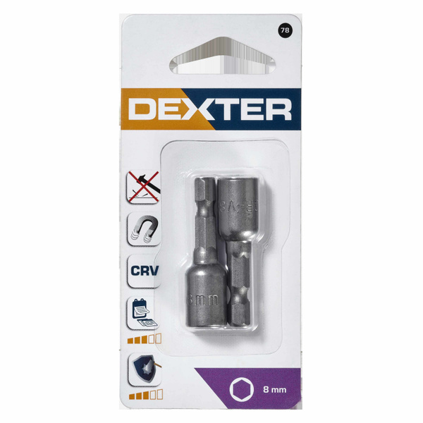 Бита Dexter Набор насадок для кровельных саморезов 8 мм, 2 шт. - купить ...