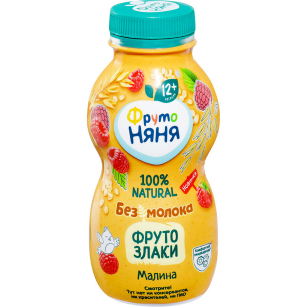 Напиток овсяный ФРУТОНЯНЯ Злаки Малина, 240г - купить с доставкой по ...
