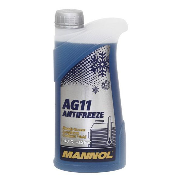 Антифриз Mannol AG11 -40 blue 1 литр купить на OZON по низкой цене ...