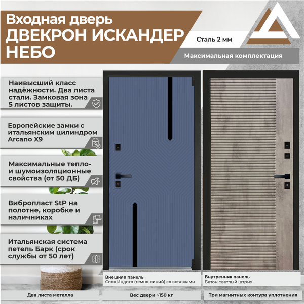 Надежная входная дверь в квартиру с шумоизоляцией и теплоизоляцией ...