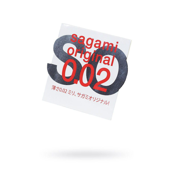 Презервативы Sagami, original 0.02, полиуретан, ультратонкие, 18 см, 5 ...