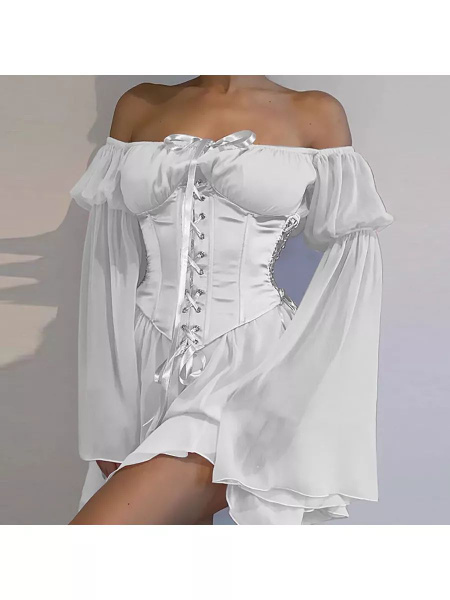 Платье с корсетом утягивающее шифоновое вечернее, Женский, На любой ...