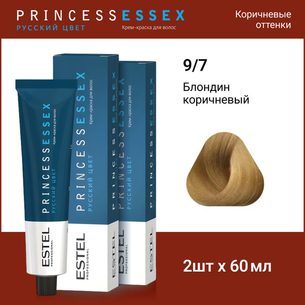 ESTEL PROFESSIONAL Крем-краска PRINCESS ESSEX для окрашивания волос 9/7 ...
