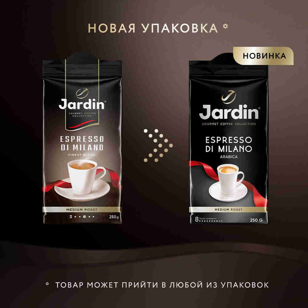 Кофе молотый Jardin Espresso di Milano, 250 г - купить с доставкой по ...