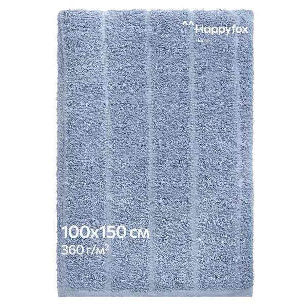 Полотенце банное Happyfox Home с рисунком "полосы" Махровая ткань ...