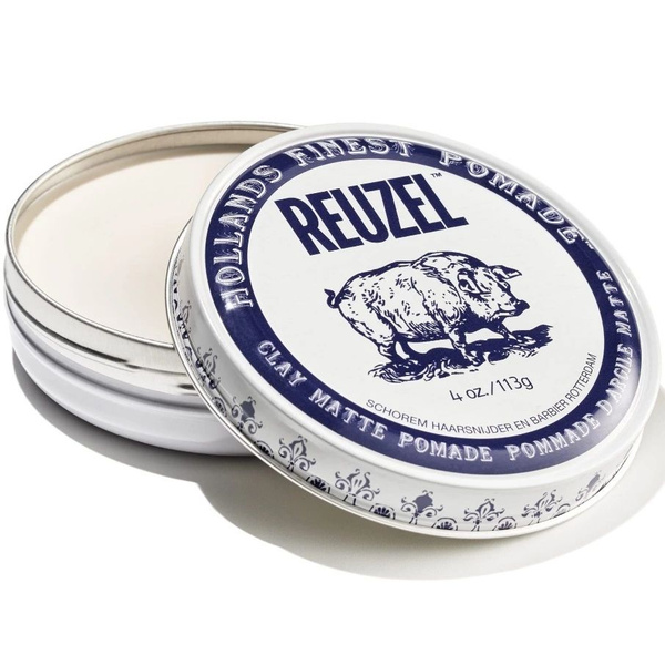 Матовая помада для укладки волос Reuzel Clay Matte Pomade 113 гр ...