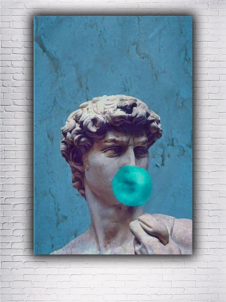 Характеристики ХитАрт Картина "Картина на холсте Давид и жвачка 40х60 ...