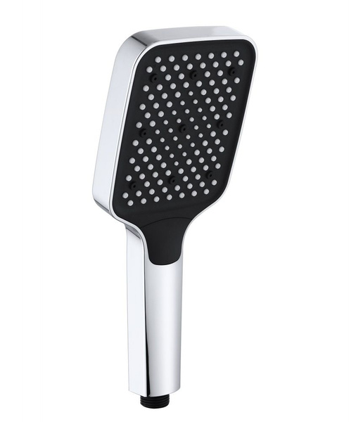 Лейка для душа хром/черный 10.5*26см (3-функции, кнопка) HANSEN 3021 ...