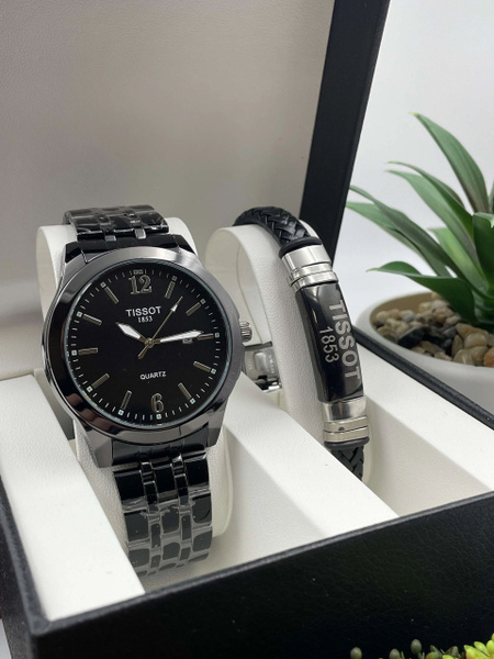 Мужской набор Tissot 2 в 1 (часы + браслет) - купить с доставкой по ...