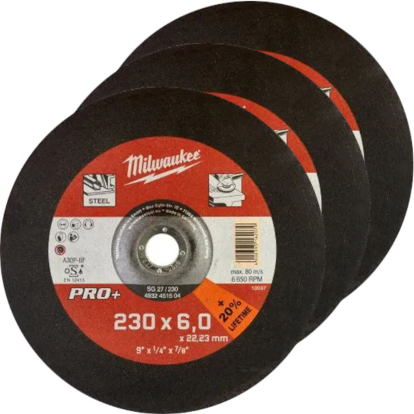 Диск шлифовальный Milwaukee 230x6x22.23 - купить по низким ценам в ...