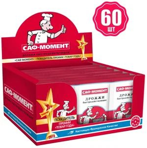 Дрожжи Саф-Момент сухие быстродействующие 11г х 60шт - купить с ...