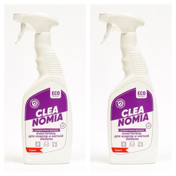 Cleanomia Очиститель для для ковров и мягкой мебели, 600 мл., 2 уп ...