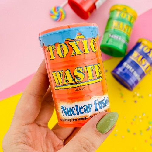 Супер кислые конфеты Toxic Waste токсик оранжевая бочка 42г, США ...