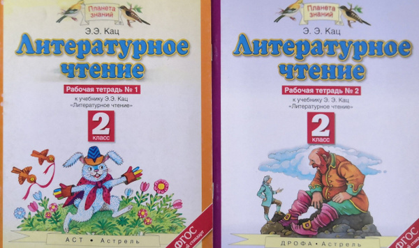 Литературное чтение 2 класс. Рабочие тетради в 2-х частях. Планета ...