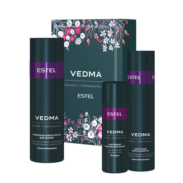 ESTEL PROFESSIONAL Косметический набор VEDMA для блеска волос 250+200 ...
