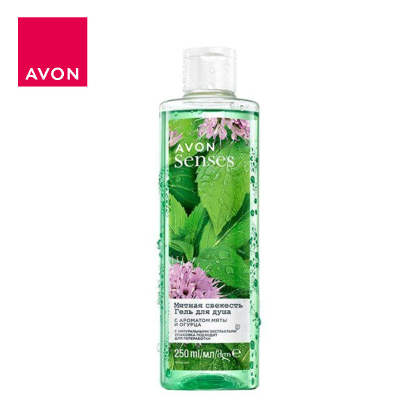 AVON Senses Гель для душа "Мятная свежесть" для неё, 250 мл - купить с ...