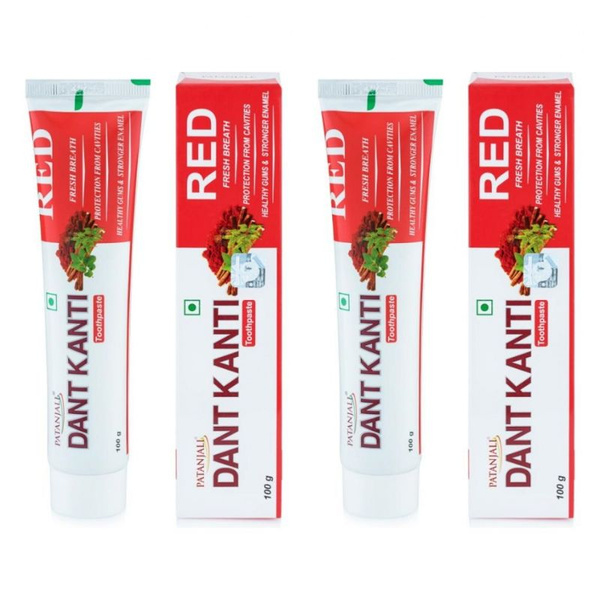 Dabur Red Toothpaste Vs Patanjali Dant Kanti Patanjali Зубная паста, Dant Kanti, Red Toothpaste, с аюрведическими