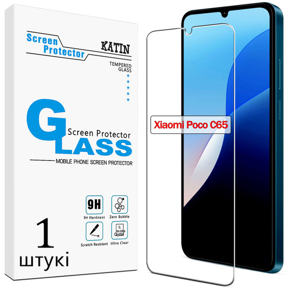 Защитное стекло KATIN для Xiaomi POCO C65/ на смартфон Сяоми Поко С65 ...