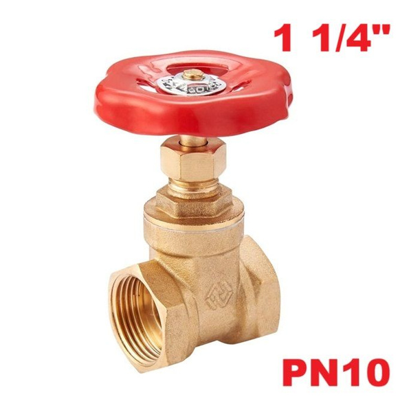 Задвижка клиновая латунная 1 1/4", ДУ32 PN10 BV.880.07 для холодной и ...