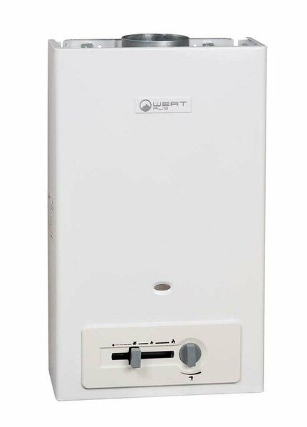 Газовый колонка WERTRUS 10P WHITE с пьезорозжигом и модуляцией пламени ...