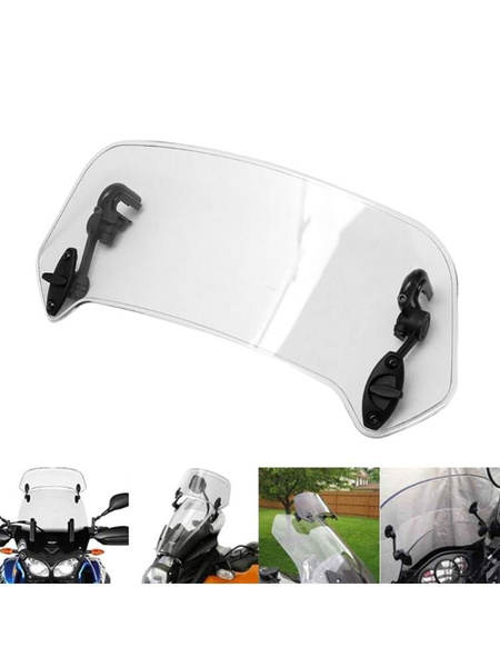 Универсальное лобовое стекло мотоцикла, большое регулируемое расширение ...