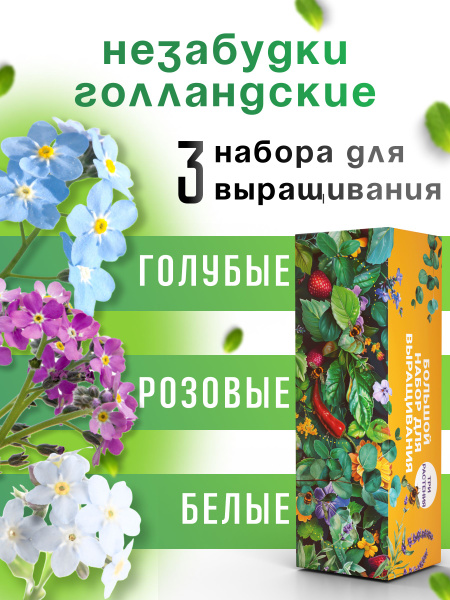 Набор для выращивания растений Незабудки купить на OZON по низкой цене ...