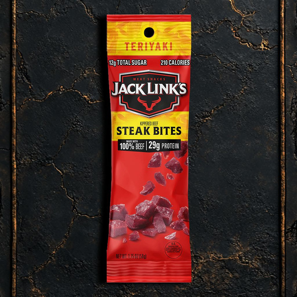 Вяленая говядина Jack Link's Teriyaki Steak Bites 1 шт. 50 г США купить ...