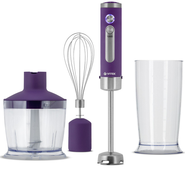 Блендер погружной Vitek VT-3408 фиолетовый купить на OZON по низкой ...
