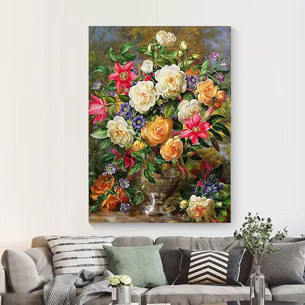 Алмазная мозаика Daisy Riverside Birch/Круглый ромб/(без рамки) купить ...
