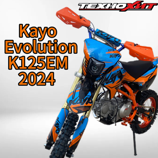 Питбайк KAYO EVOLUTION K125EM 17/14 KRZ (механ. сцепл., эл. стартер ...