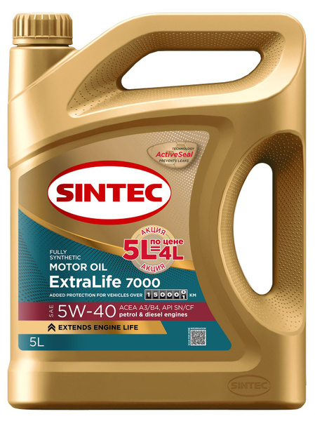 Масло моторное SINTEC 5W-40 Синтетическое - купить в интернет-магазине ...