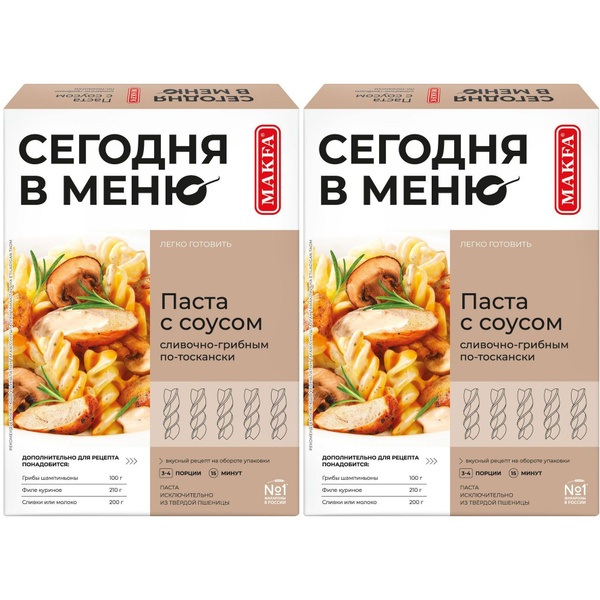 Макаронные изделия Сегодня в меню Паста с соусом сливочно-грибным по ...