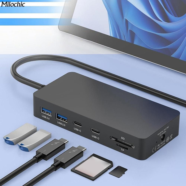 Удлинительная док-станция Type-c 11 в 1, два монитора, высокая ...