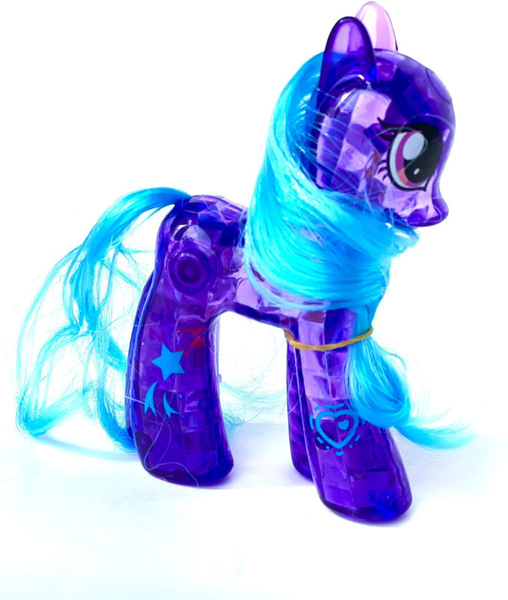 Светящаяся фигурка Little pony purple маленькая пони фиолетовая в ...