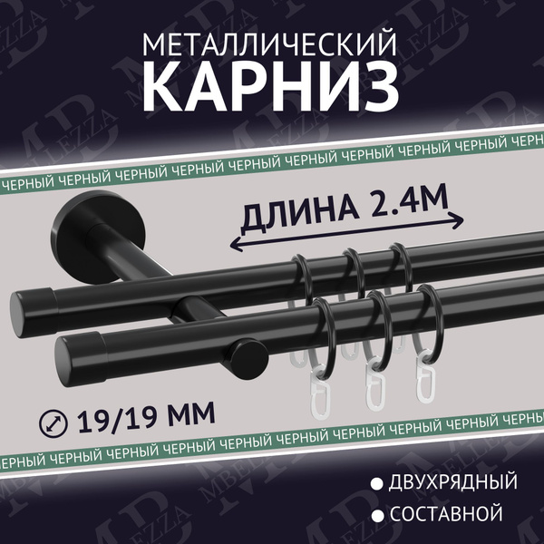 Вопросы и ответы о Карниз для штор настенный двухрядный металлический ...