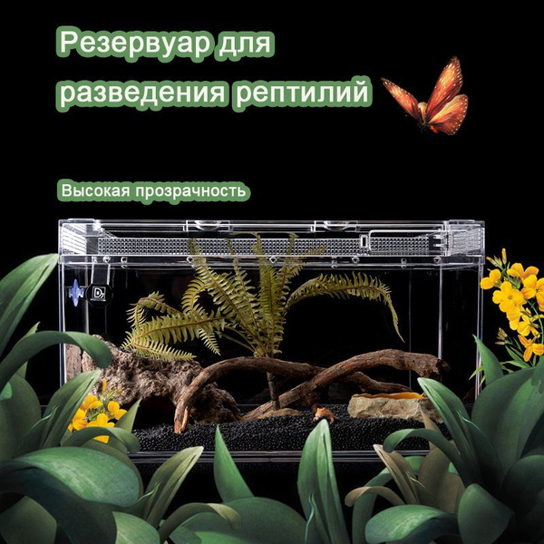 Акриловый террариум для рептилий и насекомых 20х20х15 см. купить на ...