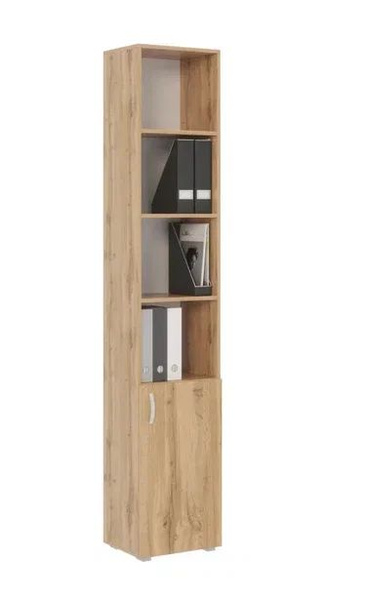 Стеллаж Офис 211,2 6 полок с дверцей, 40х30х211.2 см, ТЕХНОМЕБЕЛЬ ...