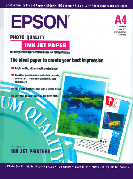 Epson Фотобумага A4 (21 × 29.7 см), 100 лист., шт купить на OZON по ...