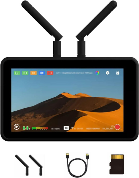Беспроводной монитор Vaxis Atom A5 5.5-дюймовый сенсорный экран TX RX ...