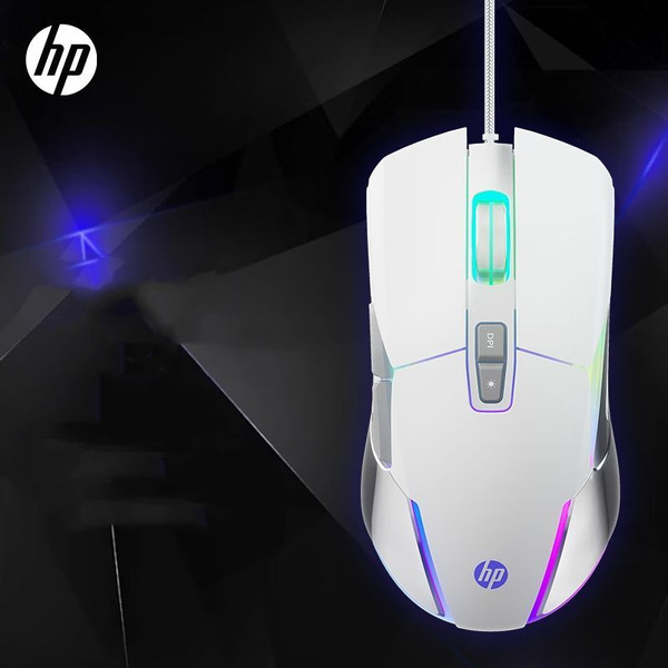 Мышь проводная HP проводная G260 , белый купить c доставкой на OZON по ...