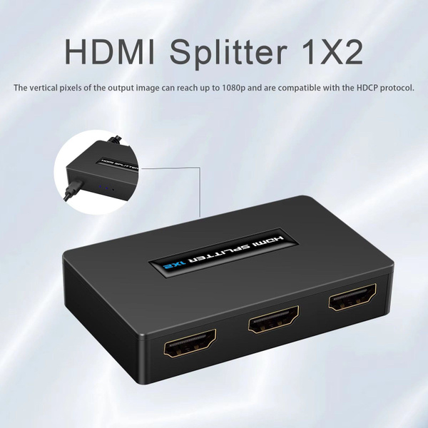 Разделитель HDMI 1 в 2 из HDMI аудио видео 1 в 2 для телевизионной ...