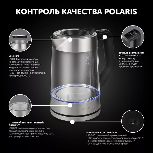 Электрический чайник PWK 1725CGLD WIFI IQ Home купить на OZON по низкой ...