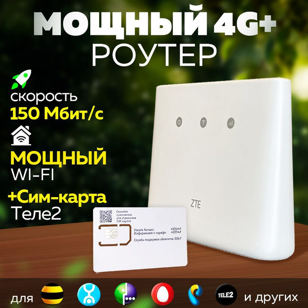 Беспроводной 4G WiFi Модем - Роутер ZTE 293N PRO под Безлимитный ...